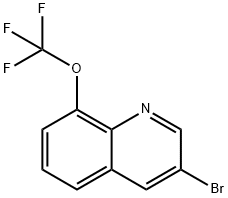 Quinoline, 3-bromo-8-(trifluoromethoxy)- Structure
