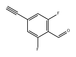 Benzaldehyde, 4-ethynyl-2,6-difluoro- Struktur