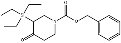 苄基 4-氧代-3-(三乙基硅基)哌啶-1-羧酸叔丁酯,2242532-80-3,结构式