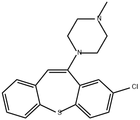 Piperazine, 1-(8-chlorodibenzo[b,f]thiepin-10-yl)-4-methyl- Structure