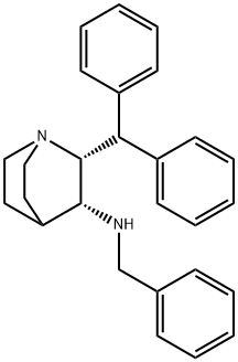 (2R,3R)-2-(Diphenylmethyl)-N-(phenylmethyl)-1-azabicyclo[2.2.2]octan-3-amine Struktur