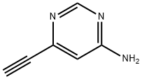 4-Pyrimidinamine, 6-ethynyl- 结构式