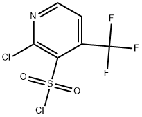 2-氯-4-(三氟甲基)吡啶-3-磺酰氯 结构式