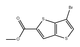 Thieno[3,2-b]thiophene-2-carboxylic acid, 6-bromo-, methyl ester Structure