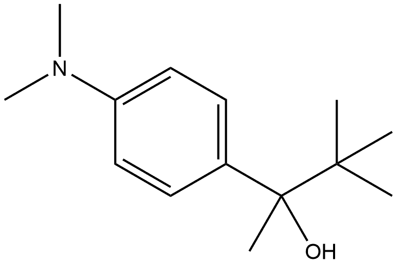 4-(Dimethylamino)-α-(1,1-dimethylethyl)-α-methylbenzenemethanol,2243586-27-6,结构式