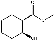 Cyclohexanecarboxylic acid, 2-hydroxy-, methyl ester, (1S-trans)- (9CI) Structure