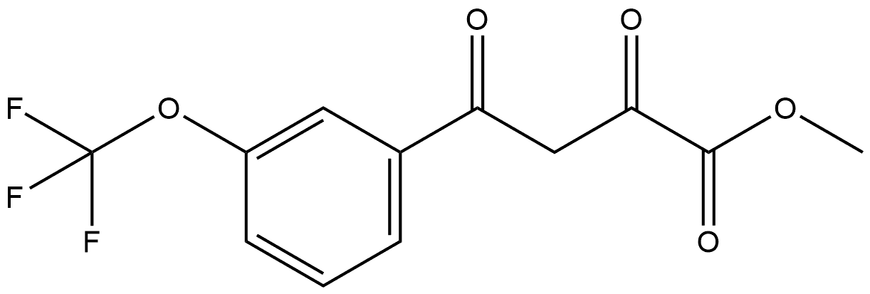 2,4-二氧代-4-[3-(三氟甲氧基)苯基]丁酸甲酯, 2243751-46-2, 结构式