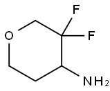 3,3-二氟四氢2H吡喃-4-胺 结构式