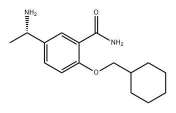 (S)-5-(1-氨基乙基)-2-(环己基甲氧基)苯甲酰胺, 224445-43-6, 结构式