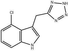 1H-Indole, 4-chloro-3-(2H-tetrazol-5-ylmethyl)- Structure
