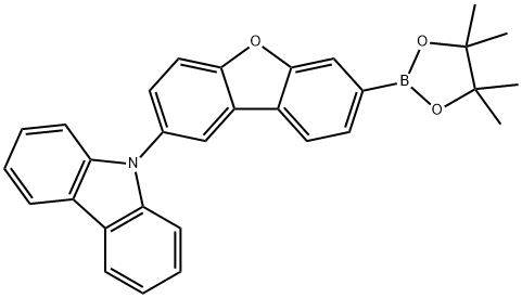 N-(7-硼酸频哪醇酯-2-氧芴基)咔唑, 2244899-53-2, 结构式