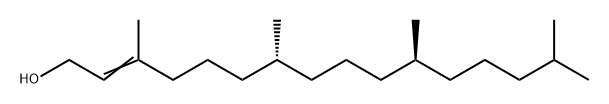 2-Hexadecen-1-ol, 3,7,11,15-tetramethyl-, (7R,11S)- Structure