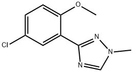 3-(5-氯-2-甲氧基苯基)-1-甲基-1H-1,2,4-三唑, 2245111-20-8, 结构式