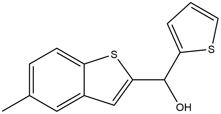 5-Methyl-α-2-thienylbenzo[b]thiophene-2-methanol 结构式