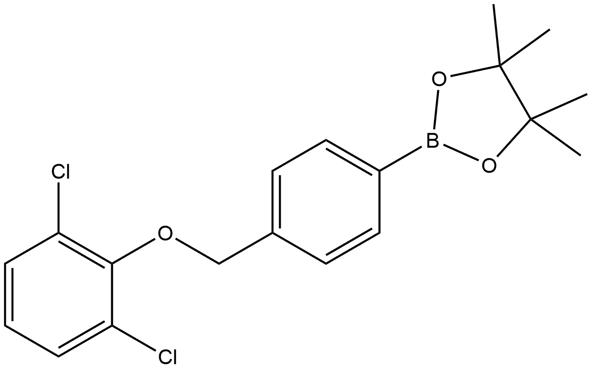 2-[4-[(2,6-Dichlorophenoxy)methyl]phenyl]-4,4,5,5-tetramethyl-1,3,2-dioxaboro... Structure
