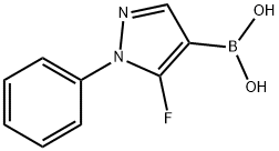 Boronic acid, B-(5-fluoro-1-phenyl-1H-pyrazol-4-yl)- Structure
