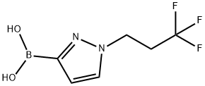 1-(3,3,3-三氟丙基)吡唑-3-硼酸, 2246886-24-6, 结构式