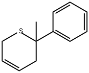 2H-Thiopyran, 3,6-dihydro-2-methyl-2-phenyl- Struktur