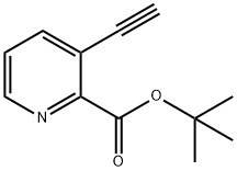 2-Pyridinecarboxylic acid, 3-ethynyl-, 1,1-dimethylethyl ester Struktur