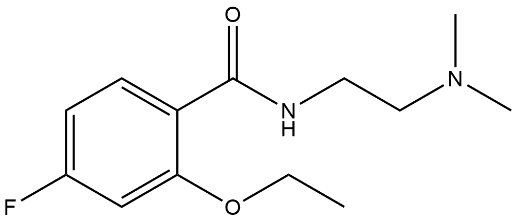 N-[2-(Dimethylamino)ethyl]-2-ethoxy-4-fluorobenzamide 结构式