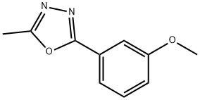 2-(3-甲氧基苯基)-5-甲基-1,3,4-恶二唑, 224769-32-8, 结构式