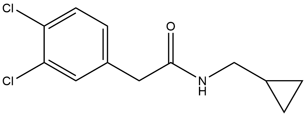 3,4-Dichloro-N-(cyclopropylmethyl)benzeneacetamide 结构式