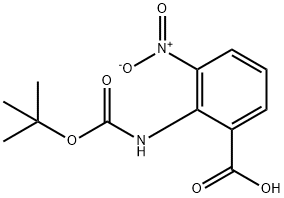 2-tert-Butoxycarbonylamino-3-nitro-benzoic acid Structure