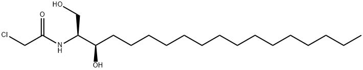 Acetamide, 2-chloro-N-[(1S,2R)-2-hydroxy-1-(hydroxymethyl)heptadecyl]- Structure