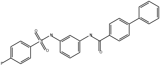 [1,1'-Biphenyl]-4-carboxamide, N-[3-[[(4-fluorophenyl)sulfonyl]amino]phenyl]- Structure