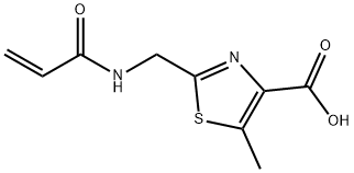 5-methyl-2-[(prop-2-enamido)methyl]-1,3-thiazole4-carboxylic acid Structure