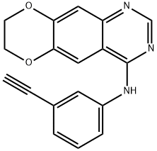 [1,4]Dioxino[2,3-g]quinazolin-4-amine, N-(3-ethynylphenyl)-7,8-dihydro- Struktur