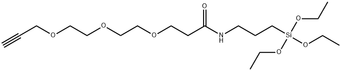 Propargyl-PEG3-triethoxysilane Structure