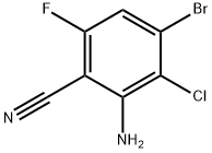 2-氨基-4-溴-3-氯-6-氟苯腈, 2250339-94-5, 结构式