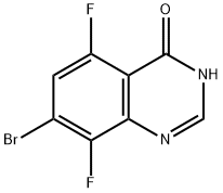 7-溴-5,8-二氟喹唑啉-4(3H)-酮, 2250340-29-3, 结构式