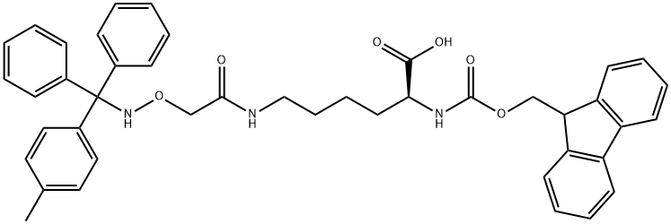 Nα-Fmoc-Nε-4-methoxyltrityl-aminooxyacetyl-L-lysine Structure