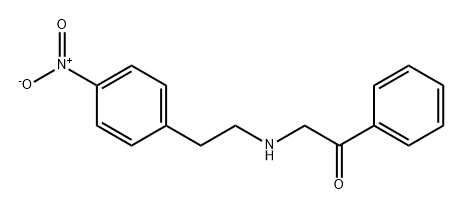 Ethanone, 2-[[2-(4-nitrophenyl)ethyl]amino]-1-phenyl- 化学構造式