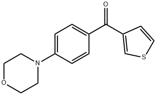 (4-吗啉代苯基)(噻吩-3-基)甲酮 结构式