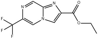 6-(三氟甲基)咪唑并[1,2-A]吡嗪-2-羧酸乙酯,2252259-04-2,结构式