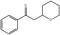 1-phenyl-2-(tetrahydro-2H-pyran-2-yl)-1-ethanone Structure