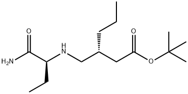 Hexanoic acid, 3-[[[(1S)-1-(aminocarbonyl)propyl]amino]methyl]-, 1,1-dimethylethyl ester, (3R)- Structure