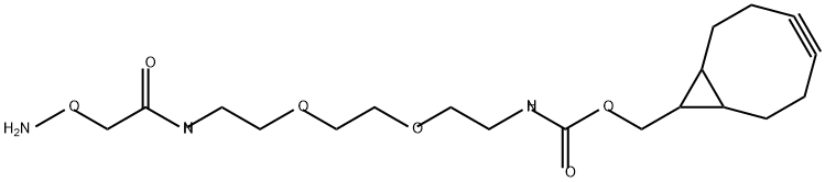 羟胺-二聚乙二醇-(1R,8S,9S)-双环[6.1.0]壬, 2253965-14-7, 结构式