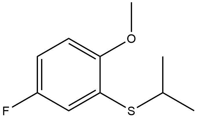 4-Fluoro-1-methoxy-2-[(1-methylethyl)thio]benzene 结构式