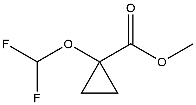 1-(二氟甲氧基)环丙烷-1-甲酸甲酯 结构式