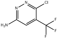 6-氯-5-(三氟甲基)哒嗪-3-胺 结构式