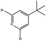 Pyridine, 2,6-dibromo-4-(1,1-dimethylethyl)- Structure