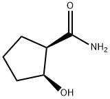Cyclopentanecarboxamide, 2-hydroxy-, (1R,2S)- 化学構造式