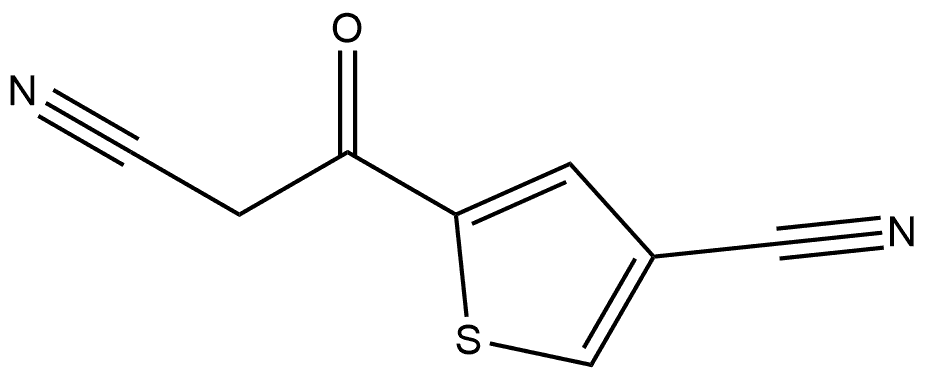 5-(2-Cyanoacetyl)thiophene-3-carbonitrile Struktur