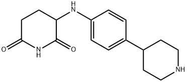 2,6-Piperidinedione, 3-[[4-(4-piperidinyl)phenyl]amino]- Struktur