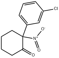 2-(3-氯苯基)-2-硝基环己酮 结构式