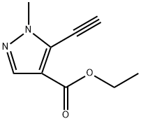 1H-Pyrazole-4-carboxylic acid, 5-ethynyl-1-methyl-, ethyl ester Structure